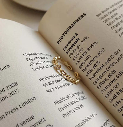 Anillo Abierto Ajustable Plata 925 Para Mujer Romántico