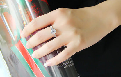 Anillo De Zirconia Cristal Plata 925 Elegante Y Romántico