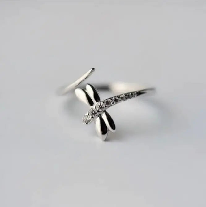 Silver Ring Dragonfly