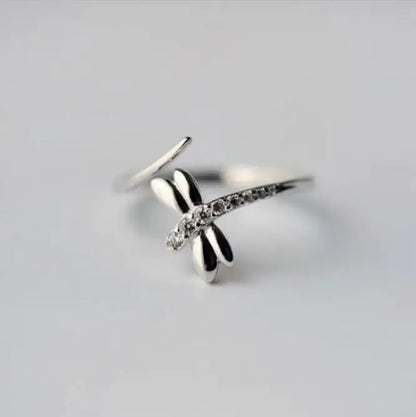 Silver Ring Dragonfly