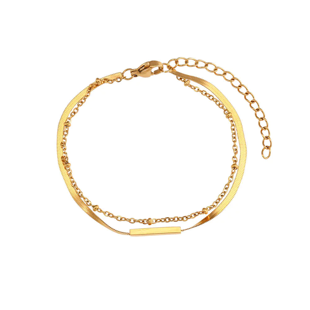 Pulsera Doble Capa Estrellas Euramerican Fashion Para Ella