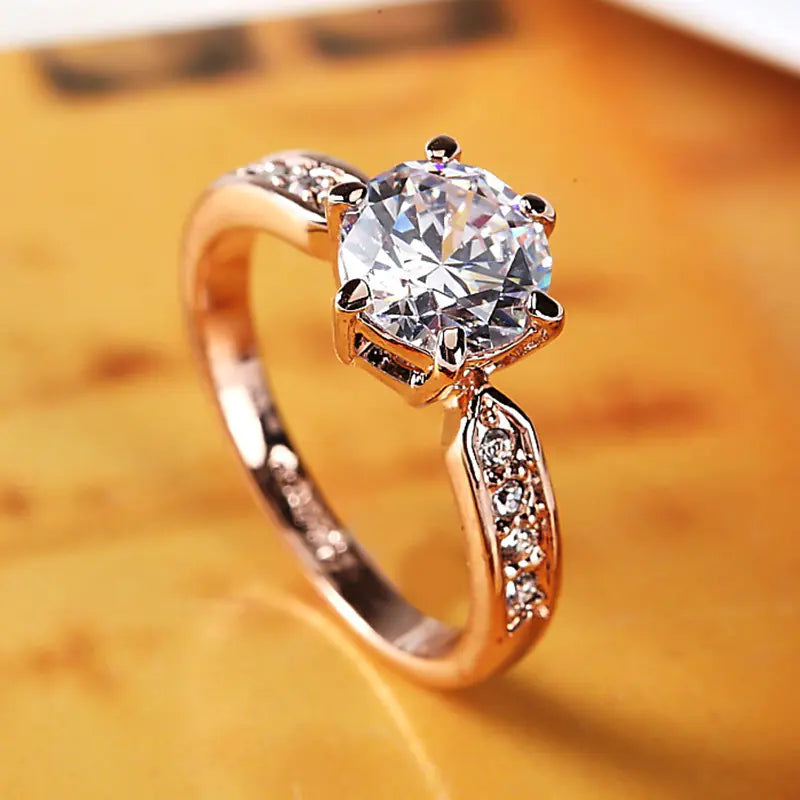 Anillo De Zirconia Cristal Plata 925 Elegante Y Romántico