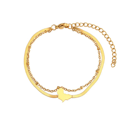 Pulsera Doble Capa Estrellas Euramerican Fashion Para Ella